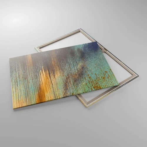 Lærredstryk - Billede på lærred - En utilsigtet farverig komposition - 100x70 cm