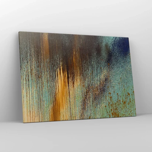 Lærredstryk - Billede på lærred - En utilsigtet farverig komposition - 100x70 cm