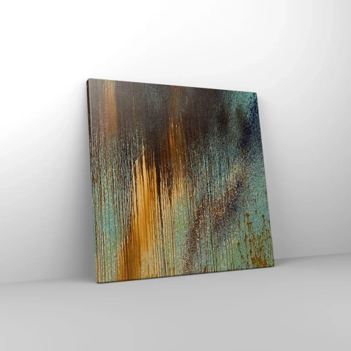 Lærredstryk - Billede på lærred - En utilsigtet farverig komposition - 40x40 cm