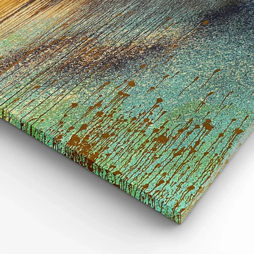Lærredstryk - Billede på lærred - En utilsigtet farverig komposition - 40x40 cm