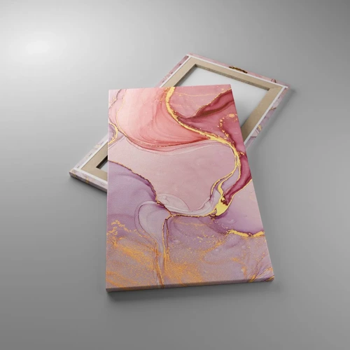 Lærredstryk - Billede på lærred - Et kærtegn af farver - 45x80 cm