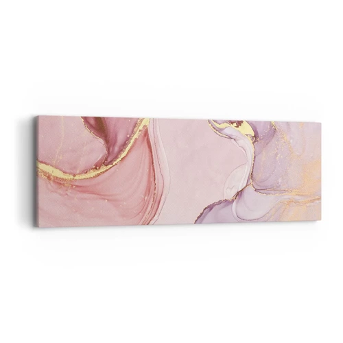 Lærredstryk - Billede på lærred - Et kærtegn af farver - 90x30 cm