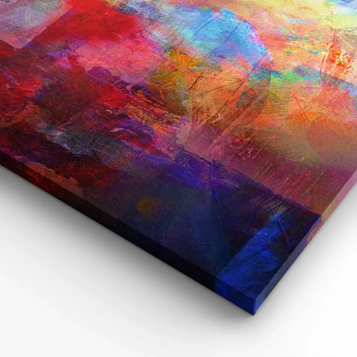 Lærredstryk - Billede på lærred - Et kig ind i regnbuen - 100x70 cm