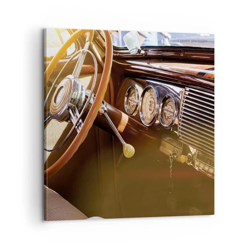 Lærredstryk - Billede på lærred - Et pust af luksus fra fortiden - 60x60 cm