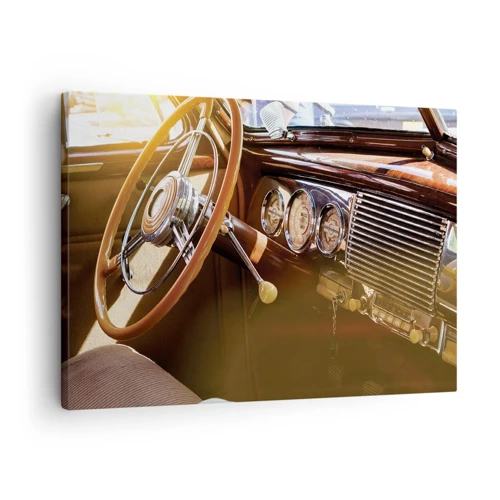 Lærredstryk - Billede på lærred - Et pust af luksus fra fortiden - 70x50 cm