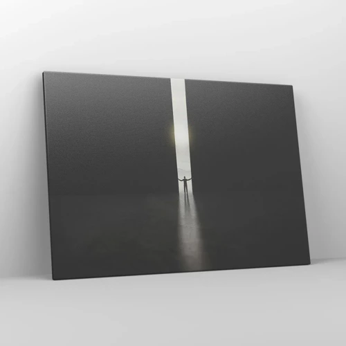 Lærredstryk - Billede på lærred - Et skridt mod en lys fremtid - 100x70 cm