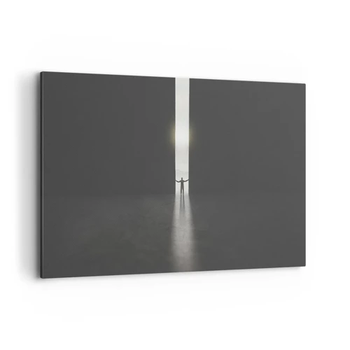 Lærredstryk - Billede på lærred - Et skridt mod en lys fremtid - 120x80 cm