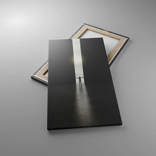 Lærredstryk - Billede på lærred - Et skridt mod en lys fremtid - 45x80 cm
