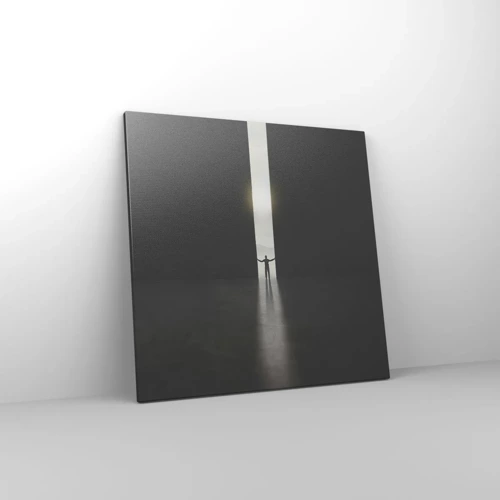Lærredstryk - Billede på lærred - Et skridt mod en lys fremtid - 60x60 cm