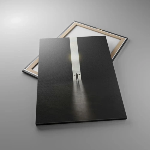 Lærredstryk - Billede på lærred - Et skridt mod en lys fremtid - 70x100 cm