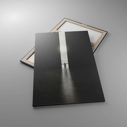 Lærredstryk - Billede på lærred - Et skridt mod en lys fremtid - 80x120 cm
