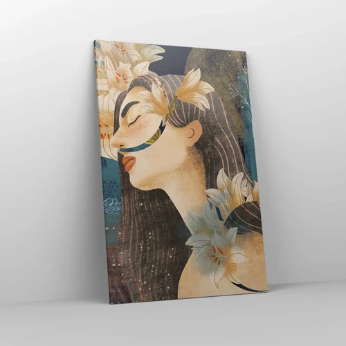 Lærredstryk - Billede på lærred - Eventyret om prinsessen med liljerne - 80x120 cm