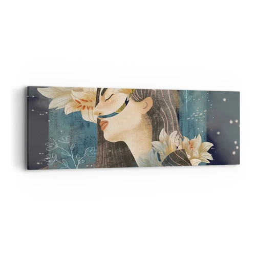Lærredstryk - Billede på lærred - Eventyret om prinsessen med liljerne - 90x30 cm