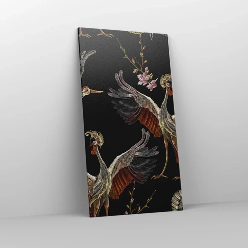 Lærredstryk - Billede på lærred - Eventyrlig fugl - 65x120 cm