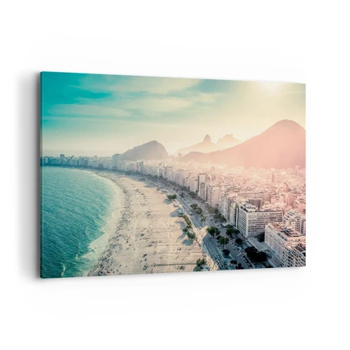 Lærredstryk - Billede på lærred - Evig ferie i Rio - 100x70 cm