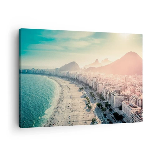 Lærredstryk - Billede på lærred - Evig ferie i Rio - 70x50 cm