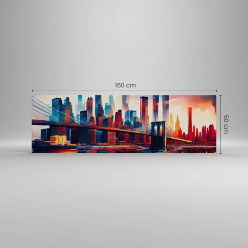 Lærredstryk - Billede på lærred - Fænomenale New York - 160x50 cm