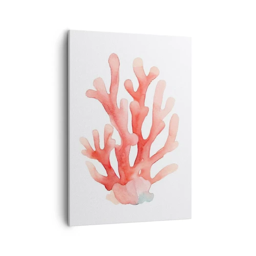 Lærredstryk - Billede på lærred - Farven koral - 50x70 cm