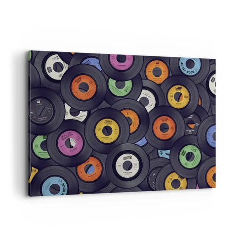 Lærredstryk - Billede på lærred - Farver fra klassikerne - 100x70 cm