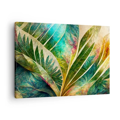 Lærredstryk - Billede på lærred - Farver fra troperne - 70x50 cm