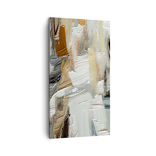 Lærredstryk - Billede på lærred - Farverige lagdelinger - 45x80 cm