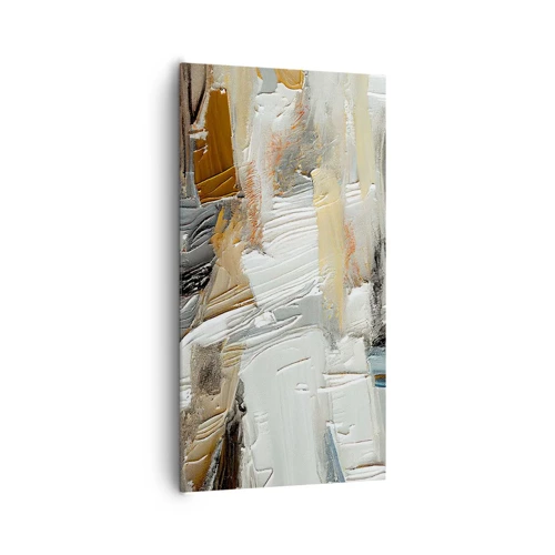 Lærredstryk - Billede på lærred - Farverige lagdelinger - 65x120 cm