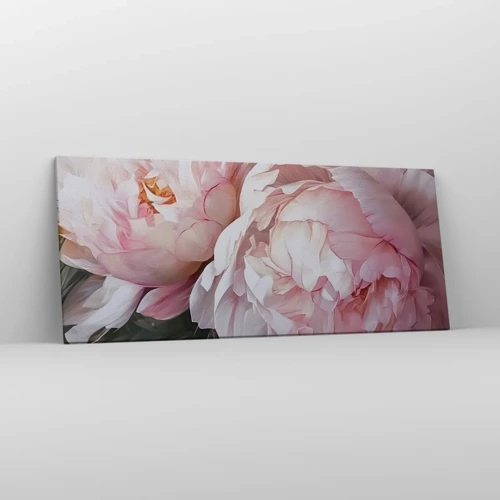 Lærredstryk - Billede på lærred - Fastlåst i blomstring - 120x50 cm
