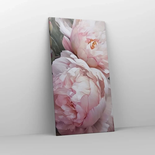 Lærredstryk - Billede på lærred - Fastlåst i blomstring - 65x120 cm