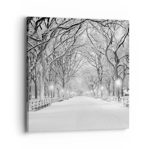 Lærredstryk - Billede på lærred - Fire årstider - vinter - 40x40 cm