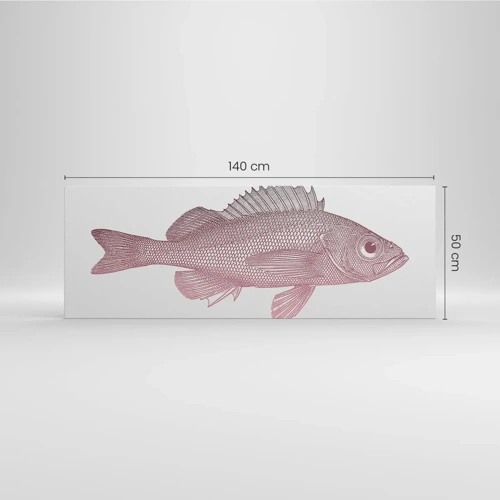 Lærredstryk - Billede på lærred - Fisk med store øjne - 140x50 cm