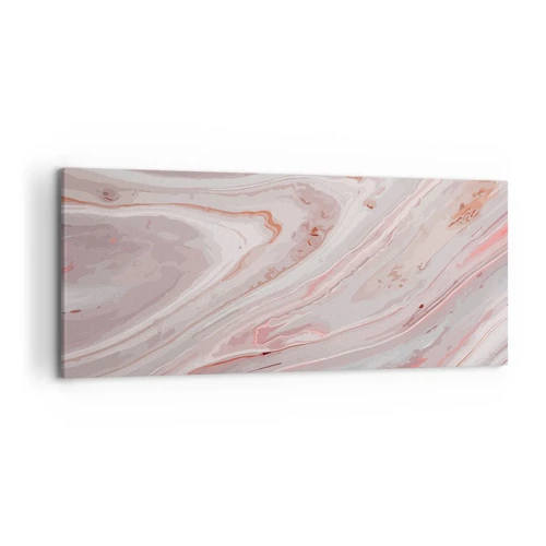 Lærredstryk - Billede på lærred - Flydende lyserødt - 120x50 cm