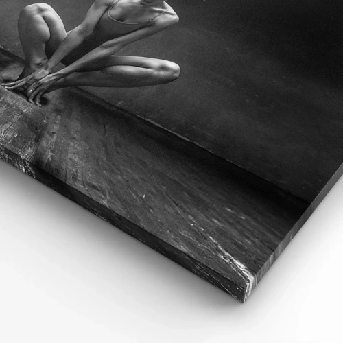Lærredstryk - Billede på lærred - Fokuseret danseenergi - 50x50 cm