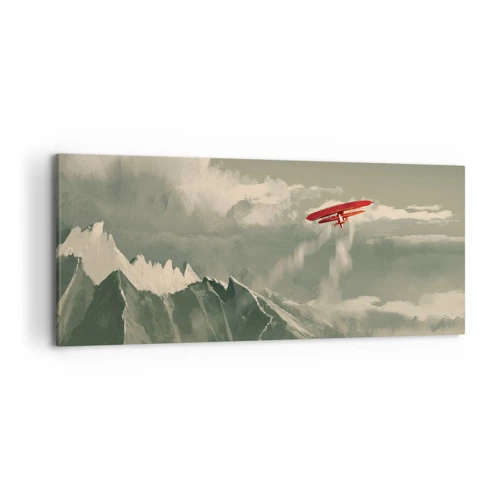 Lærredstryk - Billede på lærred - Frygtløs pioner - 120x50 cm