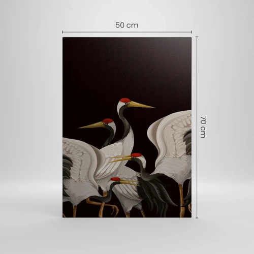 Lærredstryk - Billede på lærred - Fugle anliggender - 50x70 cm