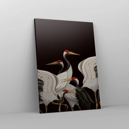 Lærredstryk - Billede på lærred - Fugle anliggender - 50x70 cm