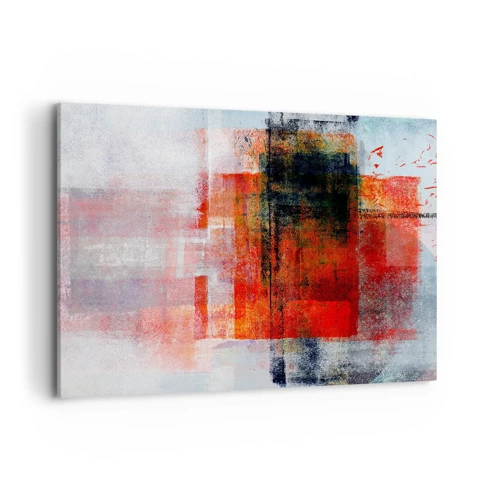 Lærredstryk - Billede på lærred - Glødende komposition - 100x70 cm