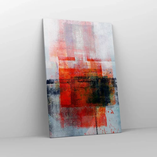 Lærredstryk - Billede på lærred - Glødende komposition - 80x120 cm