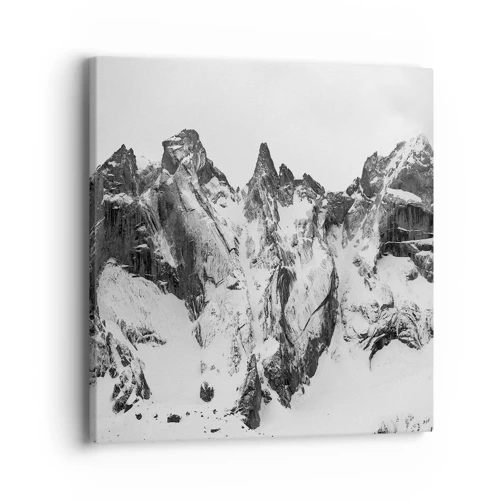 Lærredstryk - Billede på lærred - Granit truende højderyg - 40x40 cm