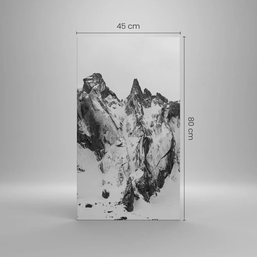 Lærredstryk - Billede på lærred - Granit truende højderyg - 45x80 cm