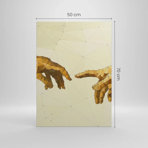 Lærredstryk - Billede på lærred - Guddommelig geometri - 50x70 cm