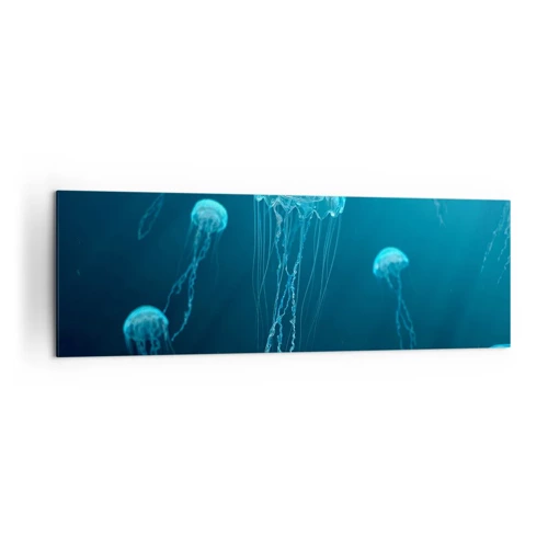 Lærredstryk - Billede på lærred - Havets dans - 160x50 cm