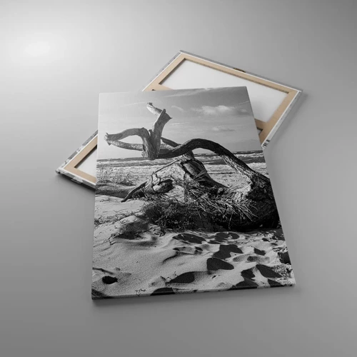Lærredstryk - Billede på lærred - Havets skulptur - 80x120 cm