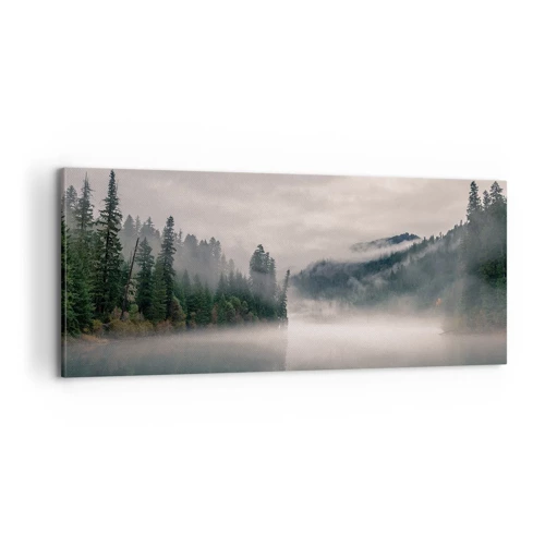 Lærredstryk - Billede på lærred - I drømmen, i tågen - 100x40 cm