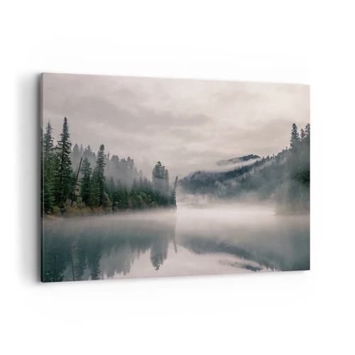 Lærredstryk - Billede på lærred - I drømmen, i tågen - 100x70 cm