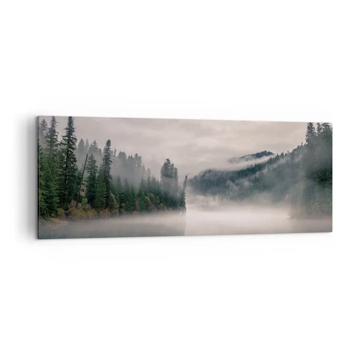 Lærredstryk - Billede på lærred - I drømmen, i tågen - 140x50 cm