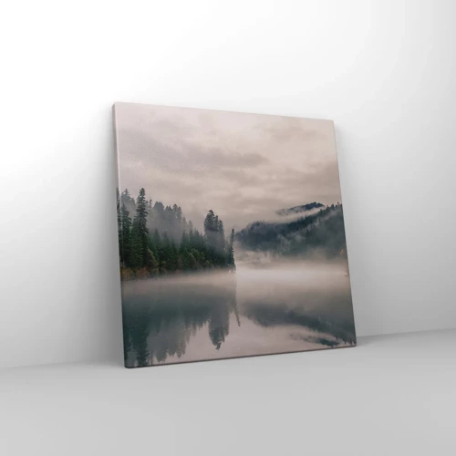 Lærredstryk - Billede på lærred - I drømmen, i tågen - 40x40 cm