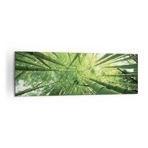 Lærredstryk - Billede på lærred - I en bambuslund - 160x50 cm