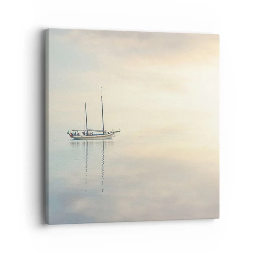 Lærredstryk - Billede på lærred - I et hav af stilhed - 40x40 cm