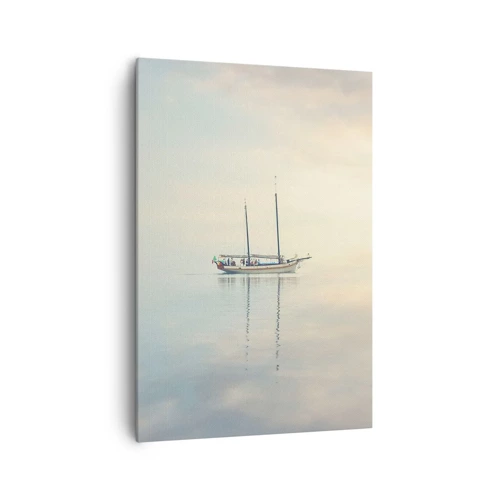 Lærredstryk - Billede på lærred - I et hav af stilhed - 70x100 cm