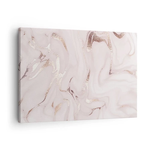 Lærredstryk - Billede på lærred - I et lyserødt tørklæde - 70x50 cm